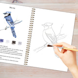 Bird 2-Pack Watercolor Painting Set - Premium Bird-Themed Coloring Books with Watercolor Paints (22.86×16.51cm) - Artist-Grade Workbook Kit