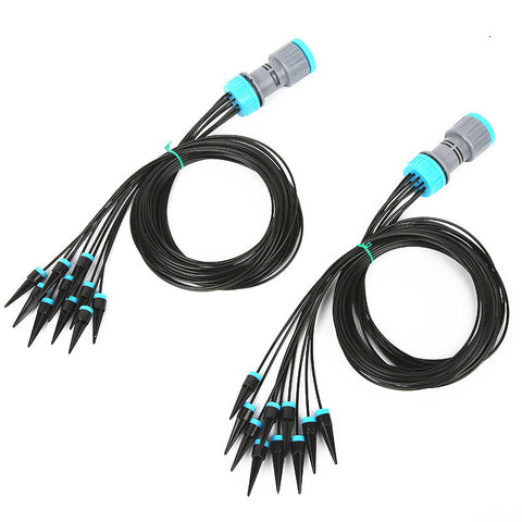 2 Pcs 10-Piece Slow Drip Watering Kit - 160cm Tube Length for Potted Plants, Succulents & Indoor Gardening
