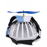 S Orange Pet Baseball Cap with Spinning Propeller - Colorful Fun Design - See Details for Sizing