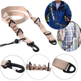 Khaki 4 PCS Heavy-Duty Outdoor Utility Strap - Multi-Purpose Camping Gear & Bottle Hanging Lanyard