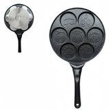 Black Smiley Versatile Non-Stick Frying Pan (27cm) - Induction Ready Skillet for Everyday Cooking