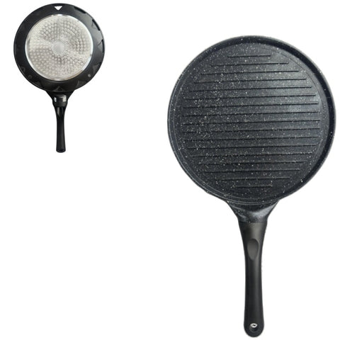 Black Steak Versatile Non-Stick Frying Pan (27cm) - Induction Ready Skillet for Everyday Cooking