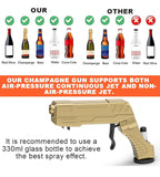 Black Alloy Edition Party Atmosphere Setting Tools Party Atmosphere Props - Novelty Beer Bottle Ejector & Stopper