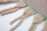 Purple Plush Gradient Winter Scarf Shawl - Thick Textured Circle Yarn with Chunky Tassels - 185cm x 40cm
