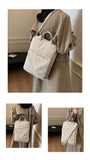 Chic white Laptop Backpack for Women - Lightweight and Spacious