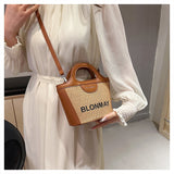 Small and lightweight brown BLONMAY bucket bag, perfect for everyday use