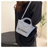 Small and lightweight blue BLONMAY bucket bag, perfect for everyday use