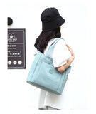 Modern Aqua blue Shoulder Bag with Multiple Pockets - Perfect for Work
