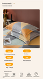 Comfortable cotton pillowcase, double-sided warm design, breathable and skin-friendly - red and gray
