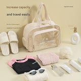 Waterproof beach bag with wet and dry separation, gym and swim storage bag, toiletries and cosmetic bag for swimsuits and goggles (Black has no shoe compartment)