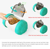 Pet Tumbler Treat Dispenser Ball��Interactive Feeding Toy for Dogs and Cats(Black and white)