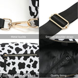 Oxford Cloth Crossbody Bag,Large Capacity Shell-Shaped Fanny Pack with Adjustable Strap(Rose red plaid)