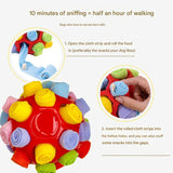 Rubber Snuffle Ball for Pets,Interactive Hollow Treat-Hiding Toy for Dogs and Cats(Green)