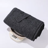 Solid Knit Poncho Shawl,Warm Fall/Winter Cape with Slit and Crossbar Design(Light gray)