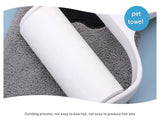 Adorable Pet Paw Grooming & Drying Mitt - Super Absorbent Fleece Material(Gray)