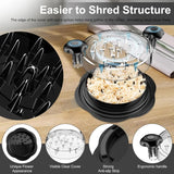 Upgraded Meat Shredder Tool - Rotating Chicken & Pork Puller with Anti-Slip Base & Ergonomic Grips(black)