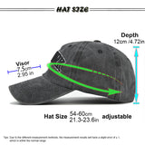 Vintage New York Est. 1625" Washed Cotton Baseball Cap - Adjustable & Unisex(black)"