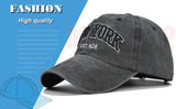 Vintage New York Est. 1625" Washed Cotton Baseball Cap - Adjustable & Unisex(Orange)"
