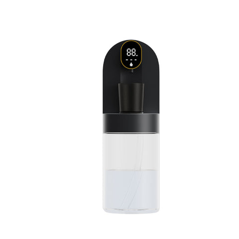 Smart Automatic Mouthwash Dispenser - 4 Adjustable Levels, LED Display, 2000mAh Battery & Magnetic Cups(black)
