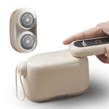 Compact Electric Lint Remover with LED Display & Dual Head - USB Rechargeable(yellow)