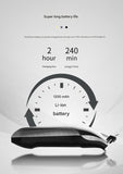 Professional Electric Hair Clipper & Beard Trimmer - USB Rechargeable, LED Display(Gray)