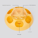 Interactive Pet Slow Feeder & Puzzle Toy - Press to Dispense Food, Improves Digestion(pink)