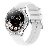 Elegant Women's Smartwatch,HD Touchscreen, Bluetooth Calls, Health Monitoring(Silver)