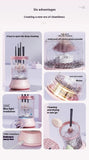 Pink Electric Makeup Brush Cleaner & Dryer Machine - Automatic Spinner Tool (Rechargeable model)