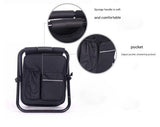 Camouflage Insulated Cooler Backpack Chair - Foldable Stool for Picnics & BBQ