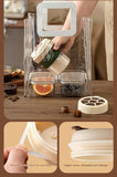 2-in-1 Ice Cube Maker Tumbler - Portable Cup with Integrated Silicone Ice Tray & Lid (1 cup + 3 ice tray)