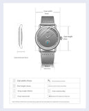 Blue Elegant Men's Watch with Leather Band - Small Seconds, Onion Crown Detail