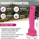 Pink+Black Easy-to-use bicycle tire levers (one pair) - quick tire removal and installation tool