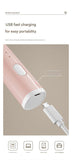 Pink Cordless Drink Mixer & Frother Wand - USB Powered(Spring bubbler head)