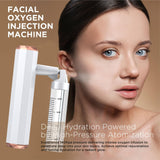 White Rechargeable Facial Oxygen Sprayer - Home Use Nano Mist Beauty Tool