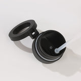Stainless Steel Insulated Water Bottle with Integrated Magnetic Phone Stand - Black (24oz)