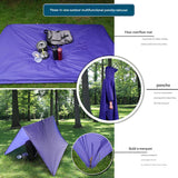 Pink Portable Outdoor Camping Poncho - Can be used as Raincoat, Tarp, Ground Cover