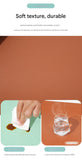 Wine red/yellow Extra-Large Leather Table Mat for Study & Work - Pad for Students & Office Use (100x50cm)