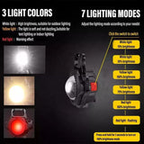 2 pcs Black Mini flashlight for outdoor and self-defense use