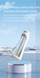 White Portable Ultrasonic Oral Irrigator with 3 Cleaning Modes Smart Teeth Cleaning Machine