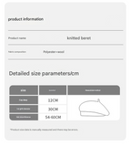Green Vintage Inspired Knitted Beret - Stretchy & Comfortable Wool Blend Cap