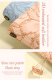 Dark blue 2-Pack Vintage Floral Embossed PU Leather Journals - 192 Pages Each