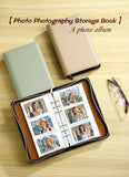 Beige PU Leather Zippered Photo Album - Holds 240 3 Prints"