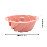 Pink Non-Stick Silicone Cyclone Cake Pan Set (10 Molds) - Perfect for Desserts
