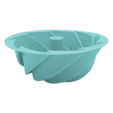 Green Non-Stick Silicone Cyclone Cake Pan Set (10 Molds) - Perfect for Desserts