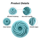 Red Non-Stick Silicone Cyclone Cake Pan Set (10 Molds) - Perfect for Desserts