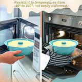 Red Non-Stick Silicone Cyclone Cake Pan Set (10 Molds) - Perfect for Desserts