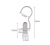 Blue Stainless Steel Hanging Clips (35 PCS) - Strong Grip for Pants, Hats, Socks, Laundry