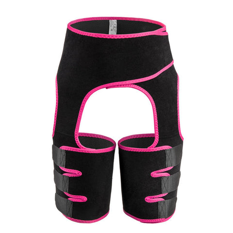 Pink Women's 3-in-1 Body Shaper: Waist Cincher, Thigh Slimmer, Glute Lifter - Workout Gear (Size : L/XL)