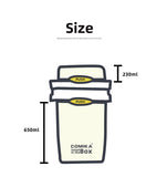 Purple Portable salad cup with ingredient compartment and fork and spoon - enjoy breakfast on the go