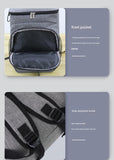 Grey Leakproof Insulated Backpack Cooler - Durable Oxford Cloth, for Travel & Picnics